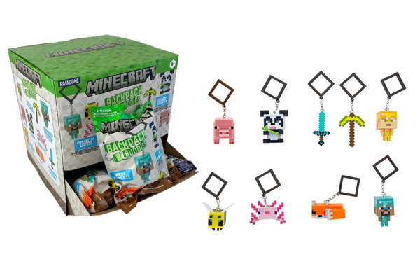 PALADONE – MINECRAFT – Backpack Buddies 5cm In busta In Espo da 24pz 9ass…x24…x96